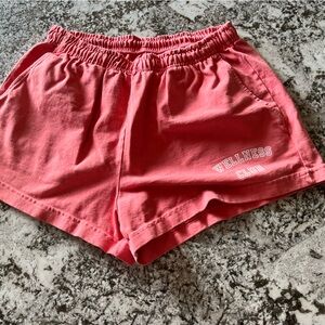 Sporty & Rich Coral Wellness Club Shorts